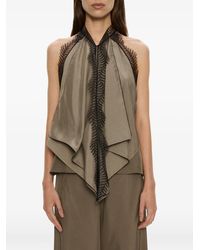 Christopher Esber - Vera Lace-Trimmed Handkerchief Top - Lyst