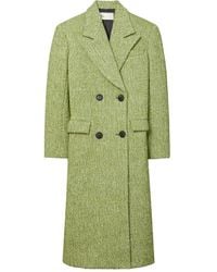 Tory Burch - Twill Double-Breasted Coat - Lyst
