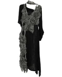 Yohji Yamamoto - Glittery Lace Layered Dress - Lyst