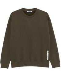 Jil Sander - Logo-Print Crew-Neck Sweater - Lyst