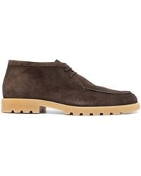 Santoni - Suede Lace-Up Desert Boots - Lyst