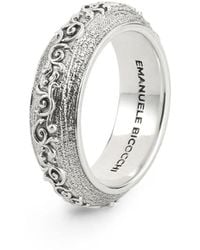 Emanuele Bicocchi - Flourish Band Ring - Lyst