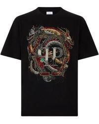 Philipp Plein - Round Neck T-Shirt Dragon - Lyst