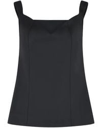 Rohe - V-Neck Side-Slit Top - Lyst