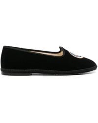SCAROSSO - William Iv Velvet Loafers - Lyst