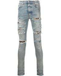 Amiri - Mx1 Distressed Skinny Jeans - Lyst