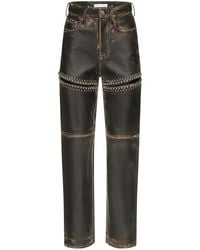 Area - Vaqueros Studded Leather Slit - Lyst