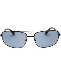 Timberland - Rectangle-Frame Metal Sunglasses - Lyst