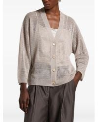 Peserico - Buttoned Knitted Cardigan - Lyst