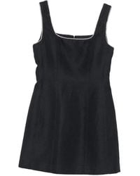 Maje - Crystal-Embellished Square-Neck Mini Dress - Lyst
