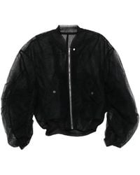 Rick Owens - Sheer Zip-Up Jacket - Lyst