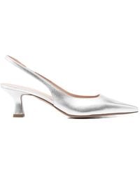 Festamilano - Arabel Slingback Leather Pumps - Lyst