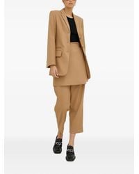 By Malene Birger - Button-Detail Frayed Skirt - Lyst