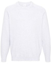 Eleventy - Stripe-Detail Cotton Jumper - Lyst