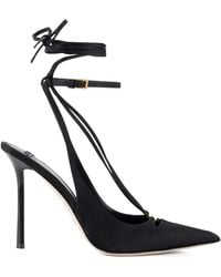 Elisabetta Franchi - Leather Heeled Sandals - Lyst