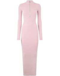 Gcds - Geribbelde Maxi-Jurk - Lyst