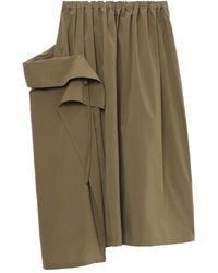 Y's Yohji Yamamoto - Asymmetrischer Rock mit elastischem Bund - Lyst