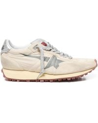 Golden Goose - Marathon Sneakers mit Metallic-Einsatz - Lyst