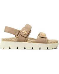 Tory Burch - Kira Rope Sport Leather Sandals - Lyst
