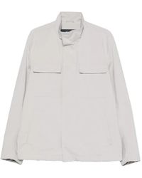 Herno - High-Neck Chest-Pocket Jacket - Lyst