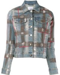 Madison Maison - Paint Splatter-Print Denim Jacket - Lyst
