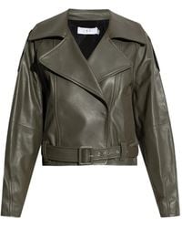 IRO - Belted Leather Jacket - Lyst