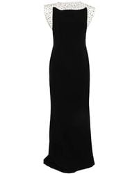 Jean Louis Sabaji - Crystal-Embellished Maxi Dress - Lyst