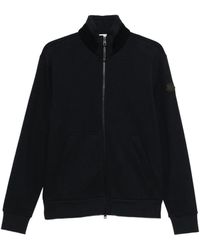Moncler - Zip-Up Logo-Patch Sweatshirt - Lyst