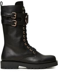 Twinset - Oval T Bikerstiefel - Lyst