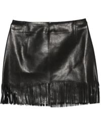 Nour Hammour - Minifalda Coco Con Flecos - Lyst