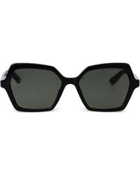 McQueen - Geometric-Frame Sunglasses - Lyst