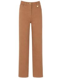 Elisabetta Franchi - Logo-Detail Jeans - Lyst