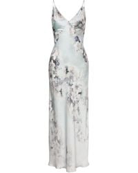 Alberta Ferretti - Jurk Met Bloemenprint - Lyst