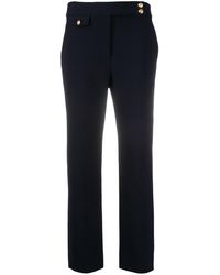Veronica Beard - Renzo Embossed Button Detail Trousers - Lyst