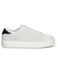 ARMANI EXCHANGE - Logo-Lettering Panelled Sneakers - Lyst