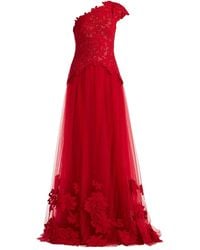 Tadashi Shoji - Robe Longue Asymétrique À Une Épaule - Lyst