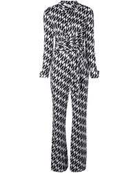 Diane von Furstenberg Michele Silk Jumpsuit - Black