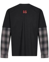 44 Label Group - T-Shirt Imprimé Underworld À Manches Superposées - Lyst