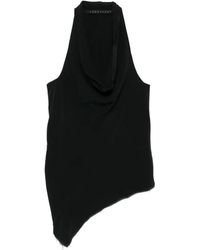 Yehuafan - Cowl Neck Asymmetrical Top - Lyst
