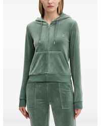 Juicy Couture - Zip-Fastening Front-Pockets Hoodie - Lyst