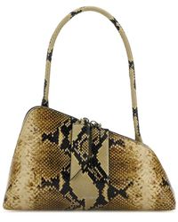 The Attico - Bolso de hombro con efecto de piel de serpiente - Lyst
