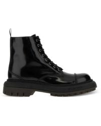 Givenchy - Lace-Up Leather Boots - Lyst