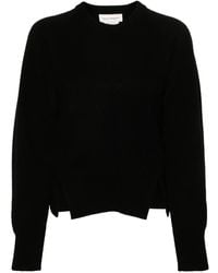 McQueen - Pull Nervuré À Modèle Corset - Lyst