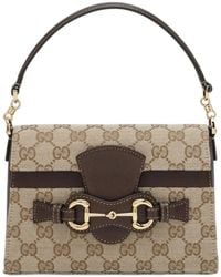 Gucci - Small Horsebit Duomo Gg Canvas Tote Bag - Lyst