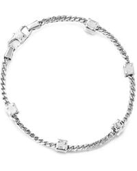Guess - Logo-Engraved Curb-Chain Bracelet - Lyst