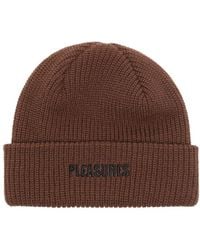 Pleasures - Logo-embroidered Turn-up Beanie - Lyst