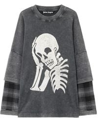 Palm Angels - Skull Double Long-Sleeve Shirt - Lyst