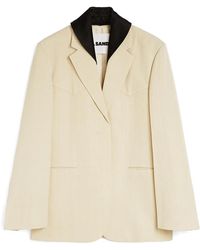 Jil Sander - Blazer À Simple Boutonnage - Lyst