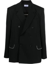 Off-White c/o Virgil Abloh - Zip-embellished Virgin-wool Blazer - Lyst
