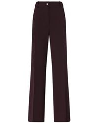 Pinko - Pressed-Crease Wide-Leg Trousers - Lyst